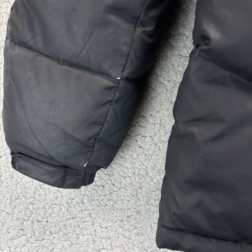 Gap Kids Down Puffer Youth L‎ 10 HoodedJacket Coat Snow Ski **ZIPPER FLAW READ**